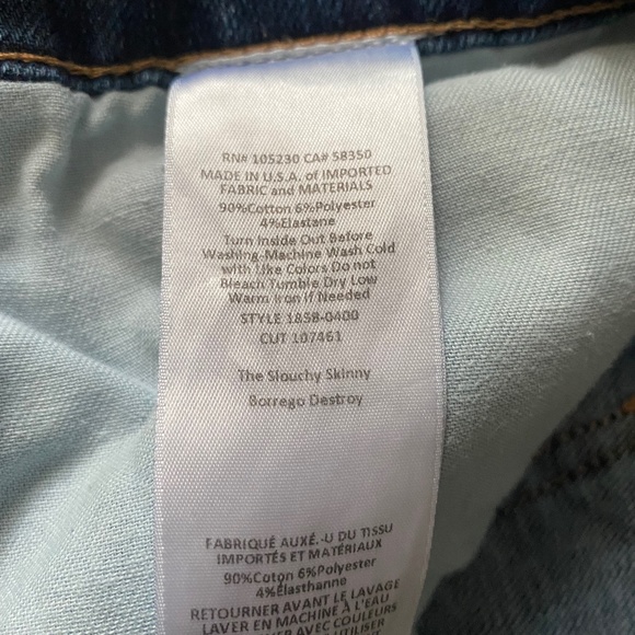 Current/Elliott The Slouchy Skinny/Borrego Destroy - Picture 6 of 6